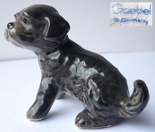 Figurine porcelaine chien - en, chien/