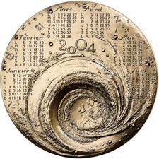 France, Médaille, Calendrier