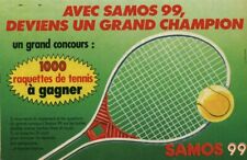 Publicité ancienne raquettes de tennis Samos 99 - 1959 issue de magazine