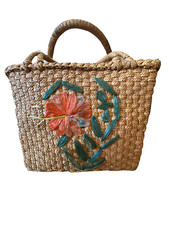 ANCIEN PANIER EN PAILLE DE