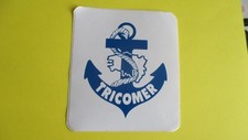 sticker vintage Tricomer Bretagne ancre bateau 12 cm / 13,5 cm