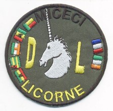 OPERATION LICORNE MICECI - TISSU - le fond tissu est vert