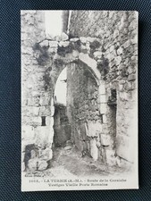 CPA 06 LA TURBIE - Route de la Corniche - Vestiges Vieille Porte Romaine