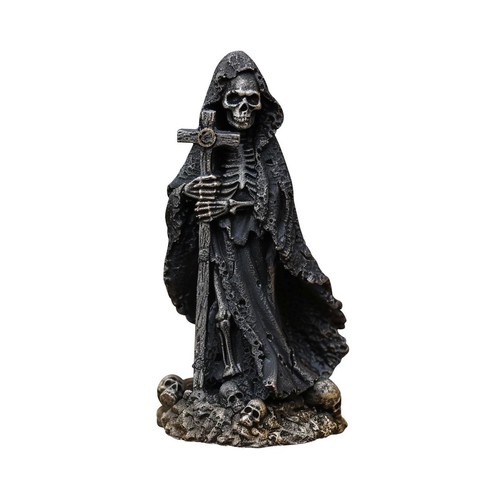 Statue squelette croix - statue,