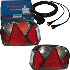 2X KNOTT FEUX ARRIÈRE MULTIPOINT 2 FEUX ARRIÈRE Avec RFS+NSL + 7M CÂBLE 13-Poles