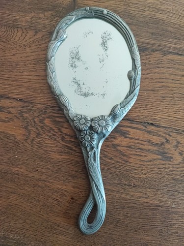 Face main miroir ancien art - à,