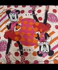 Disney Parks Disneyland Paris 30th Anniversary Minnie Mouse 100% Silk Scarf New