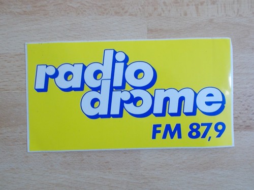 Autocollant radio drome - autocollant,