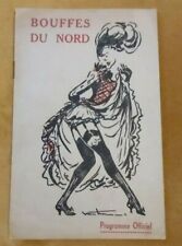 Ancien Programme OFFICIEL BOUFFES DU NORD Tout ça n'vaut pas l'amour M NAVARRO