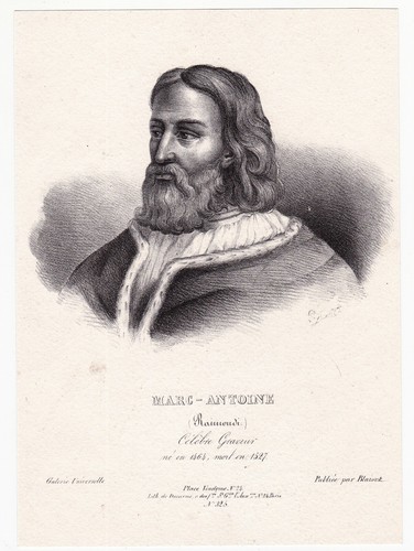 Lithographie xixe marcantonio - lithographie,