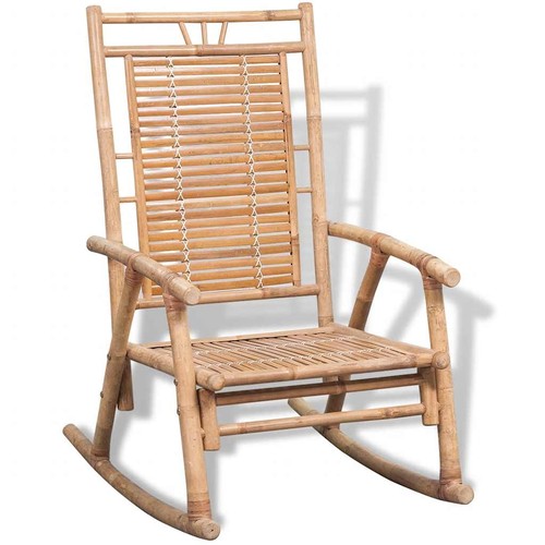 Chaise bascule bambou - à,