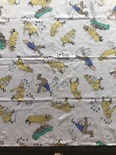 coupon tissu  " Tintin "  80 x 80 cm HERGÉ 1993