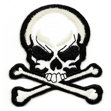 Ecusson Patch TETE DE MORT  Punk Rock Ska Psycho Rock'n'Roll Rockabilly Hardcore