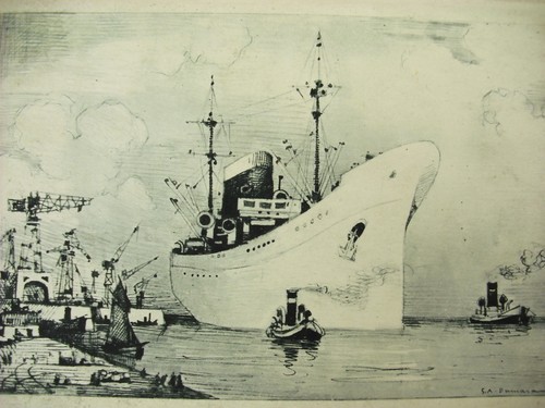Gravure vers 1930 - , a