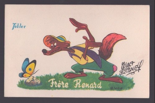 Carte postale frere renard - frere,
