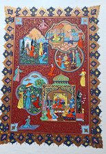 Gravure enluminure polychrome
