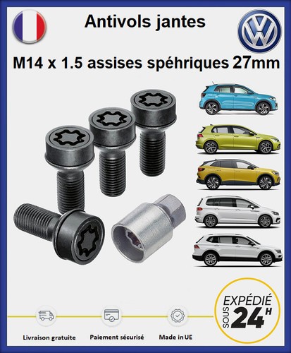 Ecrous antivol roues - ecrous,