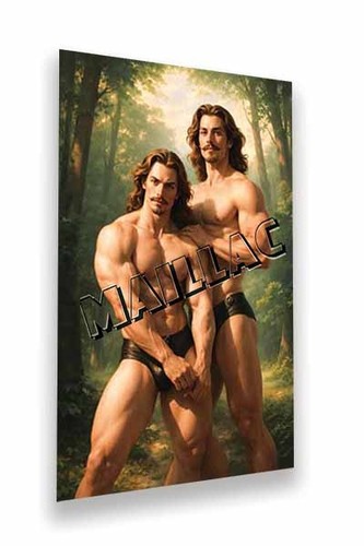Two attractive mustachioed - two, attractive,