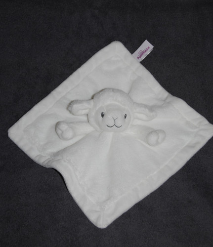 Doudou plat mouton - mouton, blanc