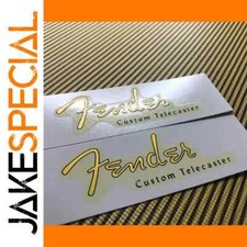 Headstock Logo Fender Custom Telecaster Decal Set of 2