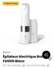 Vous rêvez d’une épilation facile, rapide , sans douleur découvrez braun Fs1000