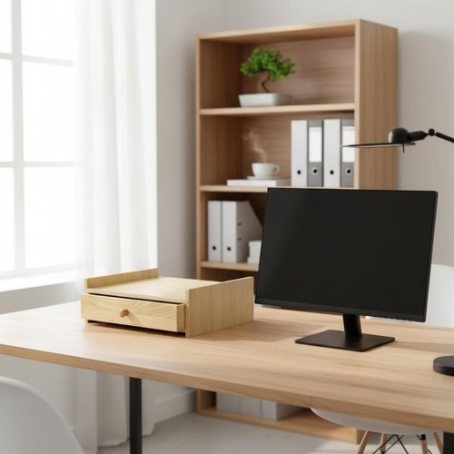 Organisateur bureau bois - organisateur,