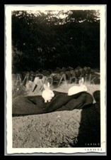 Photo, RADwJ 16/114 Kelkheim, petit zoo des jeunes filles, les lapins, 1940, ...