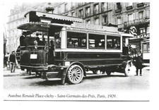 AUTOMOBILE AUTOBUS  RENAULT PLACE CLICHY  REPRO