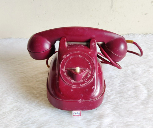 Téléphone vintage rouge - téléphone,