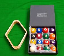 Table de Billard Balles 5.1cm 51mm Spots Rayures Avec 4.8cm 47.5mm Queue Diamant