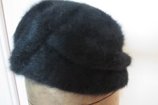 Ancien chapeau  angora noir