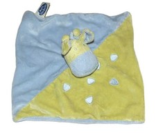 Doudou Plat Girafe bleu vert