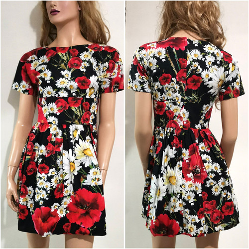 Robe évasée coton - robe,
