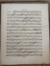 Ancien Partition De Musique/BEETHOVEN/Trio  /Violoncelle