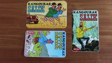 TINTIN HERGE 3 AUTOCOLLANTS KANGOURAK SALIK
