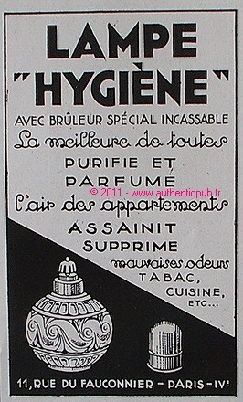 Publicite brule parfum lampe - parfum,