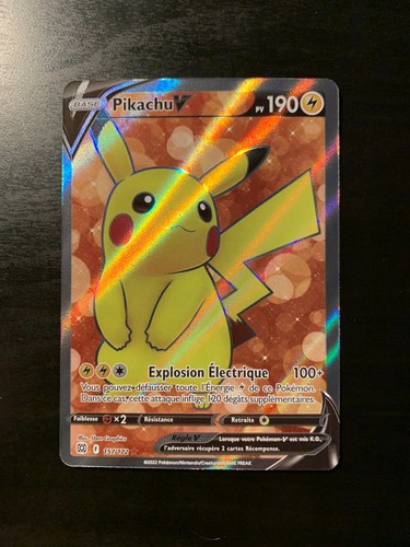 Carte pokémon pikachu v - carte, :