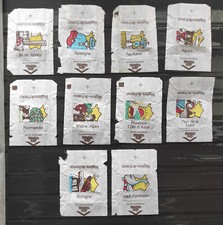 collection emballages de sucre "régions de France"