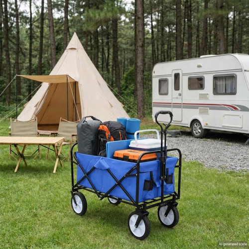 Chariot main pliable - chariot, tissu