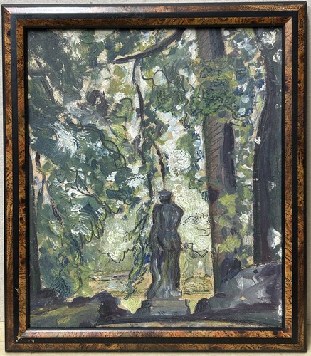 Small original antique oil - original,