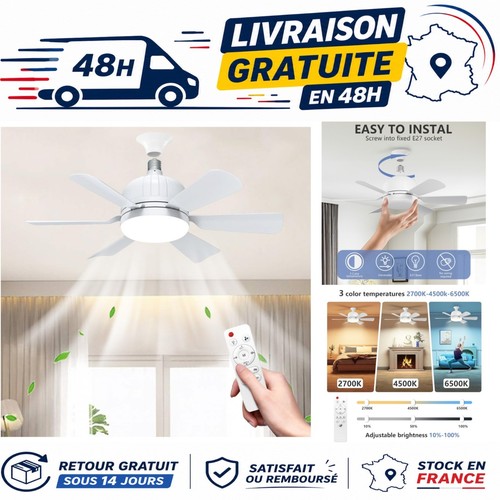 Ventilateur plafond e27 - ventilateur,