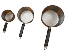 Lot de 3 casseroles inox