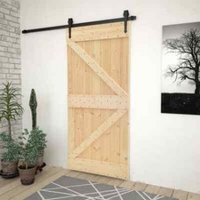  Porte Suspendue Coulissante Chambre Entrée Intérieur Bois de Pin Massif vidaXL