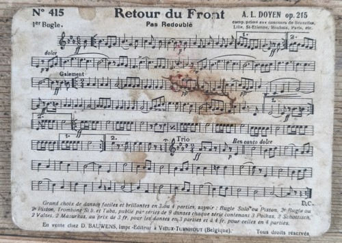 Ancienne partition musique - partition,