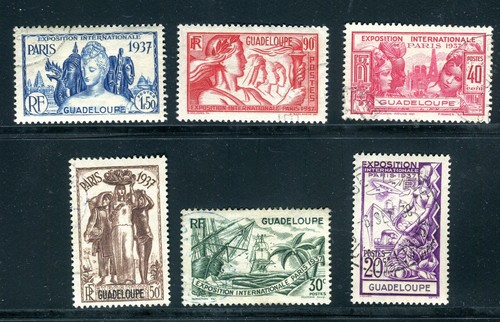 Guadeloupe série expo 1937 - guadeloupe,