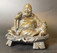 Ancienne Sculpture Statue De Bouddha CHINE En Pierre Milieu Du XXème Siècle 