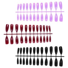  72pcs faux ongles en plastique artificiel pour bricolage familial ou salon