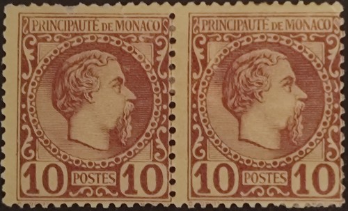 Timbre monaco en paire - timbre, 4