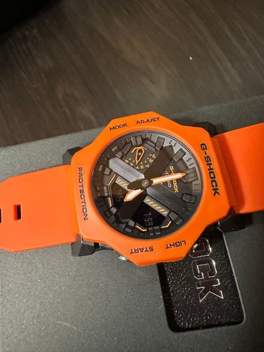 Montre orange casio shock - casio, g-shock