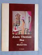 Alain Thomas Nus 1974 Livre ancien Jolis dessins nus féminins poèmes Michel Géa